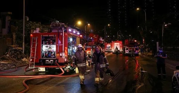 İstanbul Kartal’da geri dönüşüm deposunda yangın!