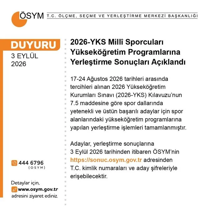 yks-milli-sporcu-yerlestirme-sonuclari-2026-1788442606847.jpg YKS milli sporcuları yerleştirme sonuçları ilan edildi.
