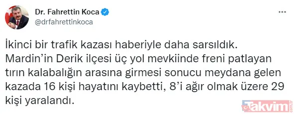 SON DAKİKA: Gaziantep'ten sonra bir katliam gibi kaza da Mardin'de! Derik'te TIR dehşet saçtı: Ölü sayısı artıyor - 6
