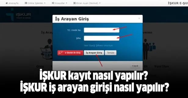 Iskur Kayit Nasil Yapilir Iskur Is Arayan Girisi Nasil Yapilir Takvim