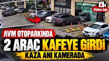 Cip kafeye girdi: Çekmeköy’deki kaza kamerada