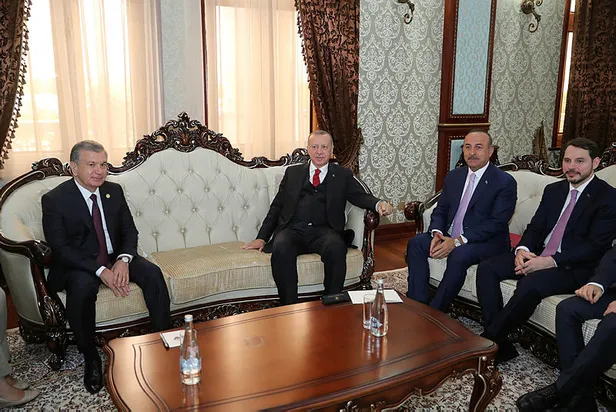 Son dakika haberi: Başkan Erdoğan'dan Tacikistan'da peş peşe kritik görüşmeler-7