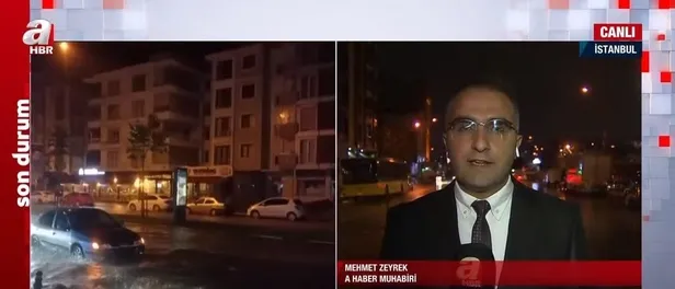 İstanbul'da aniden bastıran sağanak yağış bir çok yerde hayatı felç etti-6