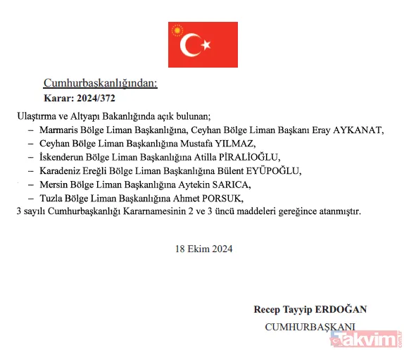 Atama ve görevden alma kararları Resmi Gazete'de yayımlandı! İşte isim isim o liste - 17