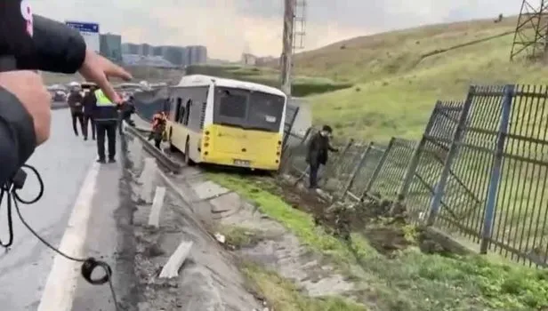 A Haber İETT otobüsünün kaza yaptığı noktada!