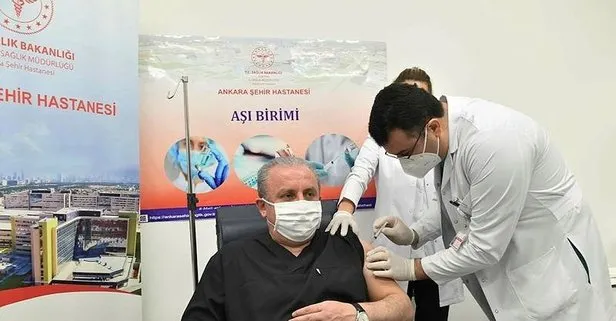 Son dakika: TBMM Başkanı Mustafa Şentop Kovid-19 aşısı yaptırdı