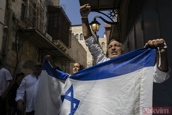 Siyonist işgalcilerden İsrail polisi eşliğinde Mescid-i Aksa'ya alçak baskın - 2