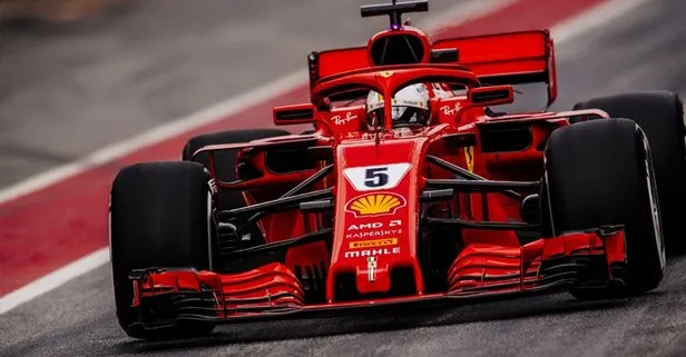 ferrari alman pilot sebastian vettel