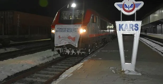 Bor ihracatında ilk tren Kars'a ulaştı!