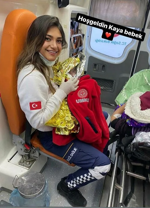 İzmir depreminde İnci Okan'ı kurtaran Edanur Doğan bu kez otobüste doğum yaptırdı!-2