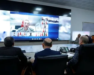 Başkan Erdoğan, Barış Pınarı Harekat bölgesine video konferans sistemiyle bağlandı