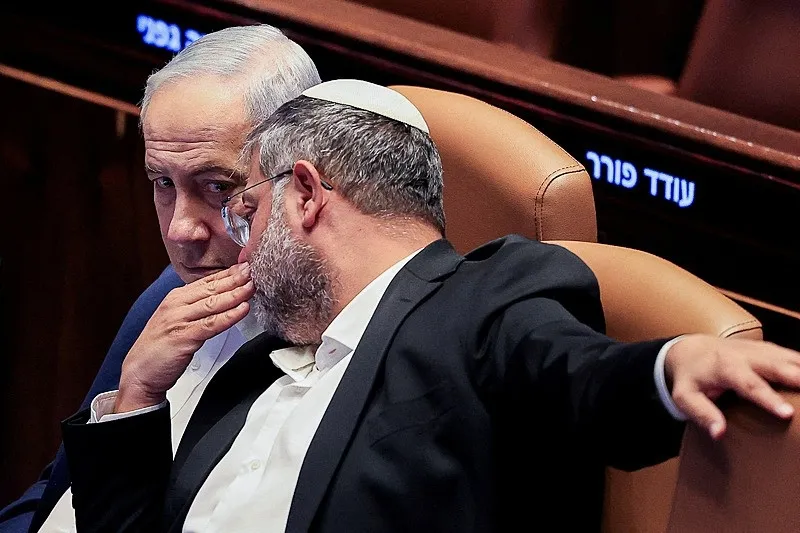 İsrail Başbakanı Binyamin Netanyahu ve İsrail Ulusal Güvenlik Bakanı Itamar Ben-Gvir. Fotoğraflar: Reuters, AA, Takvim