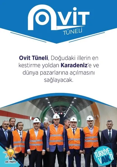 Cumhurbaşkanı Erdoğan Ovit Tüneli'ni açtı-8