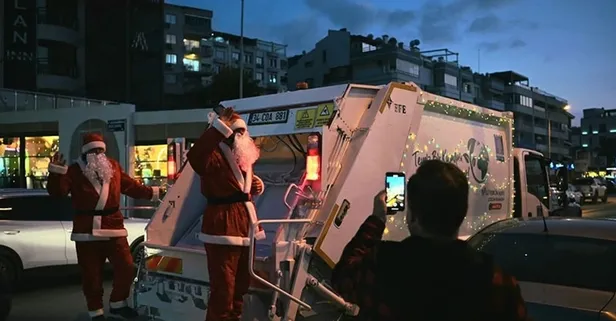 CHP'li Kuşadası Belediyesi işçilere Noel Baba kostümü giydirdi!