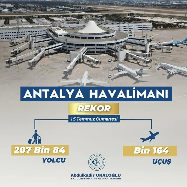 Turizm merkezlerindeki havalimanlarında ilk 6 ayda 64 milyondan fazla yolcu ağırlandı: Geçen yıla göre yüzde 25 artış!-7