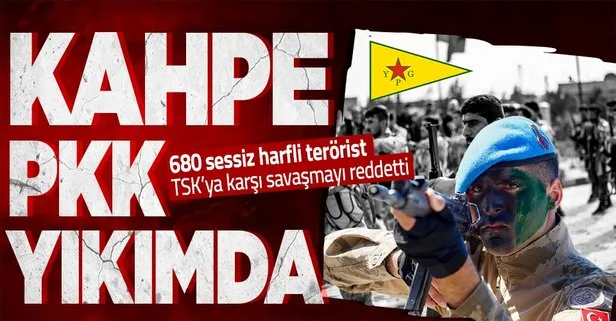 Bölücü terör örgütü PKK/YPG/KCK/PYD/YPJ’de 680 terörist kahraman komandolarımıza karşı savaşmayı reddetti!
