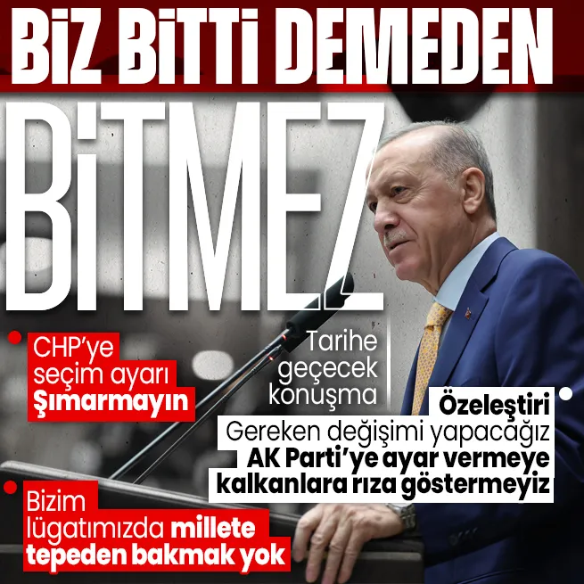 Başkan Erdoğan’dan seçim mesajı: Biz bitti demeden bitmez | 17 Nisan AK Parti Grup Toplantısı