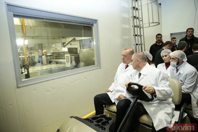 BaÅkan ErdoÄan EskiÅehir'de ETİ Fabrikası'nı ziyaret etti