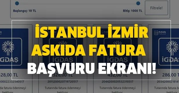 İBB İZSU askıda fatura başvuru şartları nelerdir? İstanbul İzmir askıda fatura başvurusu nasıl yapılır?