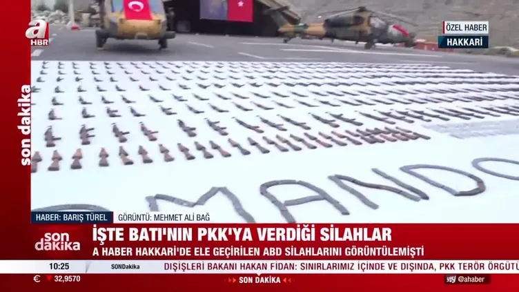 İşte Batı'nın PKK'ya verdiği silahlar