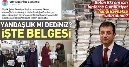 CHP'nin İstanbul adayı Ekrem İmamoğlu binlerce Cumhuriyet gazetesi alarak ücretsiz dağıttı