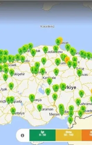 Çevre ve Şehircilik Bakanlığı yayınladı! Türkiye sokağa çıkmadı hava temizlendi!