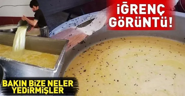 Kaşar peyniri imalathanesinde iğrenç görüntü!
