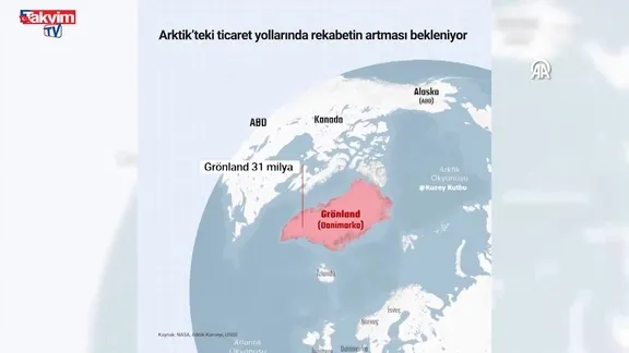 Trump'ın Grönland çıkışıyla Arktik'teki ticaret yollarında rekabetin artması bekleniyor