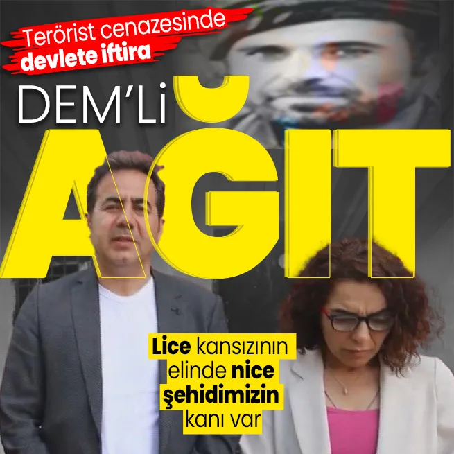 DEMli Adalet Kaya PKKlının taziyesinde devlete iftira attı! Sivil dedikleri teröristin kirli sicili... Elinde kaç şehidimizin kanı var