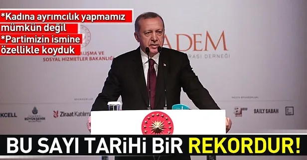 Başkan Erdoğan Kadın ve Adalet Zirvesi'nde konuştu