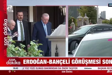 Erdoğan - Bahçeli görüşmesi sona erdi!
