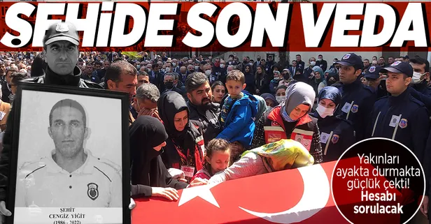 Bursa'daki bombalı saldırıda şehit düşen Cengiz Yiğit'e son veda: Yakınları ayakta durmakta güçlük çekti!