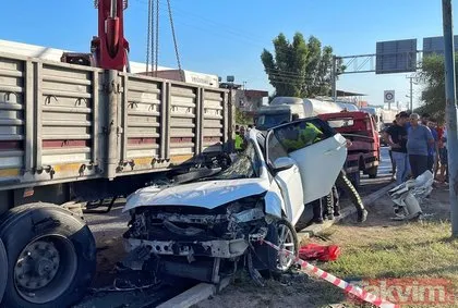 Mersin’de korkunç kaza: 4 ölü! Paramparça araçta dehşet! Kimlikleri belli oldu