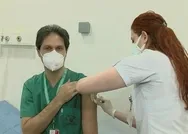 Son dakika: Koronavirüs aşısı sağlık çalışanlarına yapılmaya başladı! İşte doktorun ilk sözleri