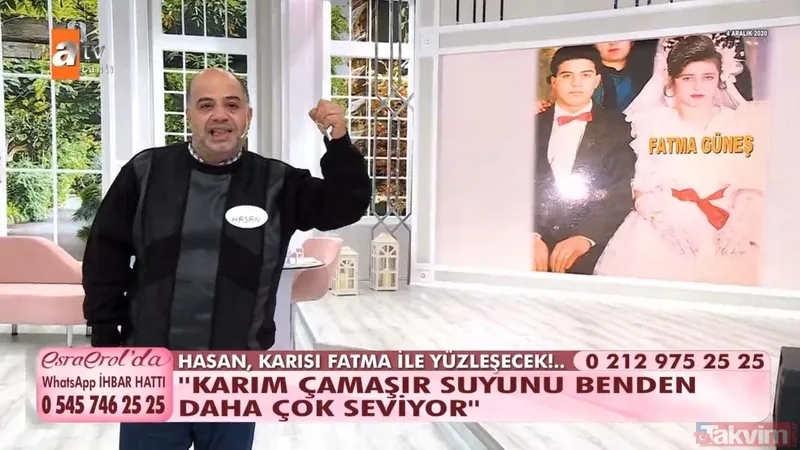 Geri döndüğüm sürece, çantaya bile gideceğim! Hasan Güneş, Esra Erol'un programında eşi için gözyaşı döktü