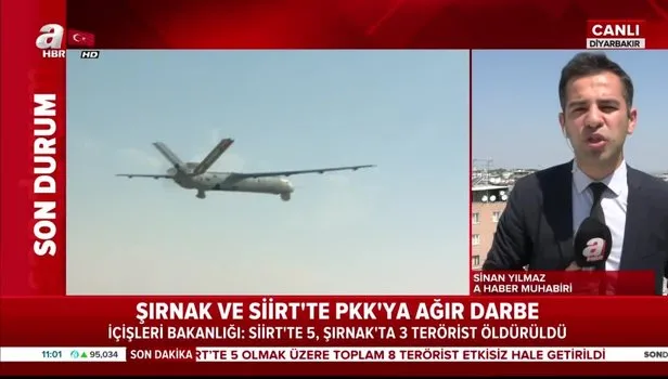 İçişleri Bakanlığı: Siirt'te 5, Şırnak'ta 3 terörist öldürüldü