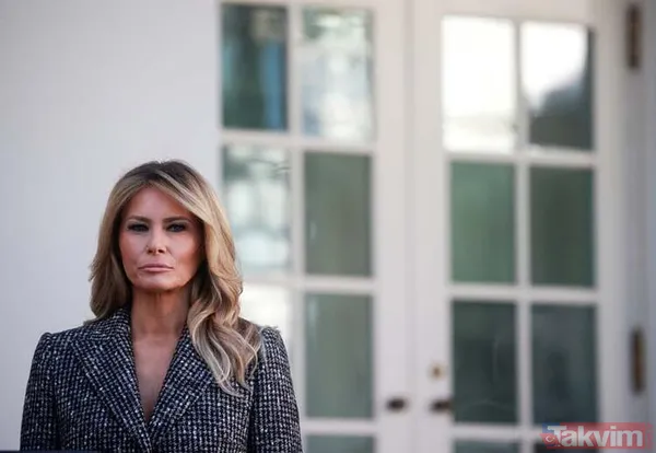 SON DAKİKA: Melania Trump ortaya çıktı! 2 bin dolarlık elbisesiyle Donald Trump'ı gölgede bıraktı - 24