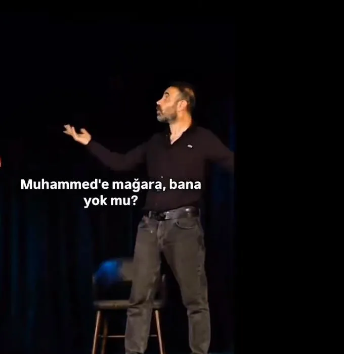 Sözde komedyen Egemen Şimşek (Ekran görüntüsü)