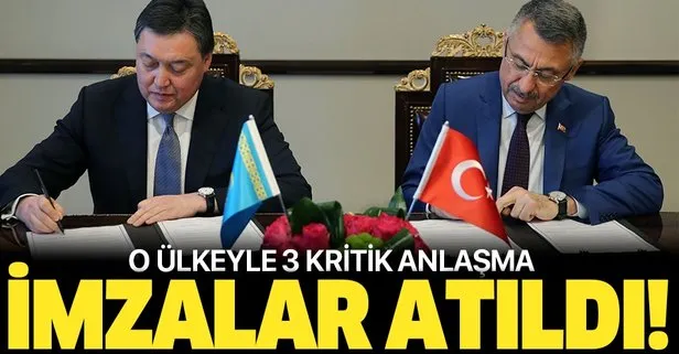 Türkiye ile Kazakistan arasında 3 yeni anlaşma