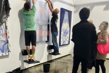 Sanat eserleri su altında kaldı