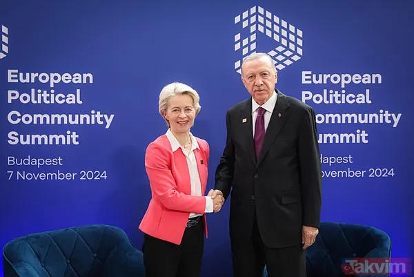 Avrupa Siyasi Topluluğu Zirvesi'nde ilgi odağı Başkan Erdoğan! Peş peşe temaslar: Ursula von der Leyen, Macron, Hristodulidis... - 15