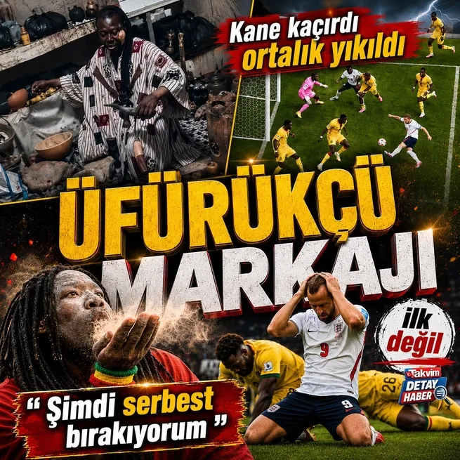 Üfürükçü markajı: Harry Kane kaçırdı ortalık karıştı! | Ganalı büyücü: Şimdi serbest bırakıyorum
