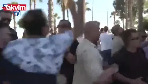 Mersin'de Ümit Özdağ’ın korumalarından vatandaşa şiddet! İşte o anlar