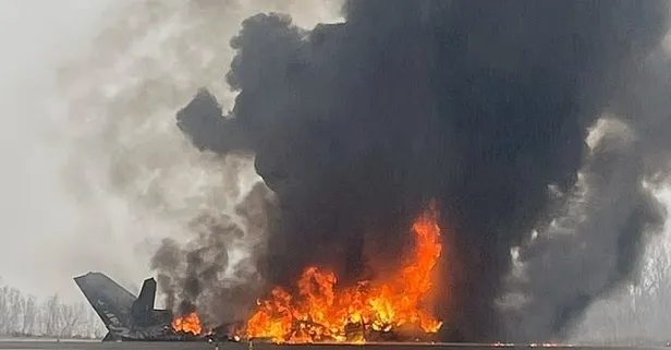 ABD’de havaalanına iniş yapan özel jet düştü! Hayatını kaybedenler var