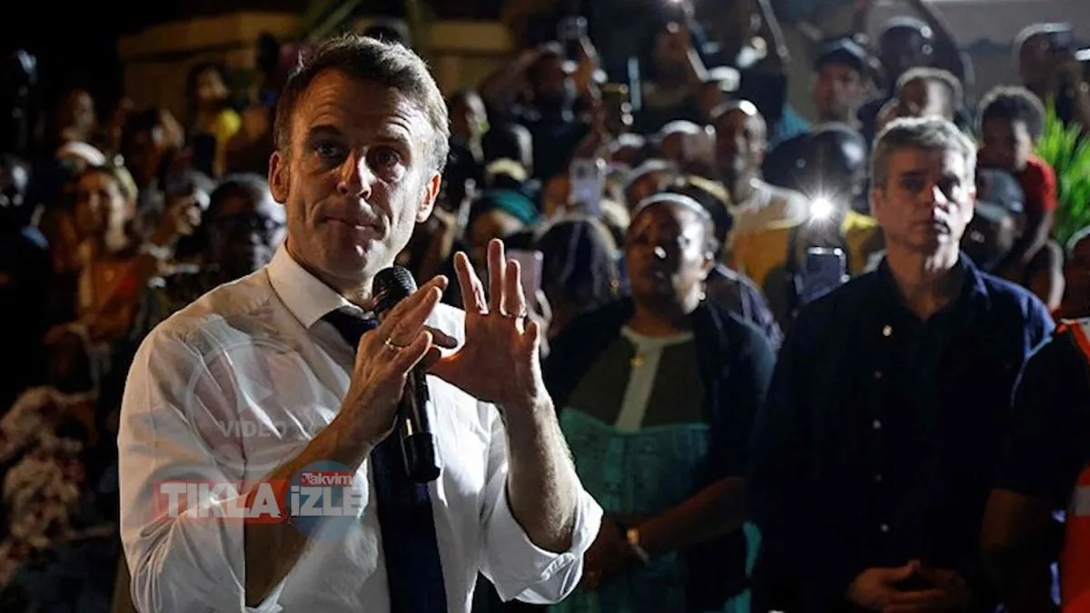 Macron’a protesto! Mayotte’de yuhalandı!
