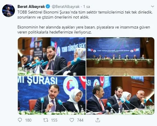 Bakan Albayrak: Güven veren politikalarla hedeflerimize ilerliyoruz