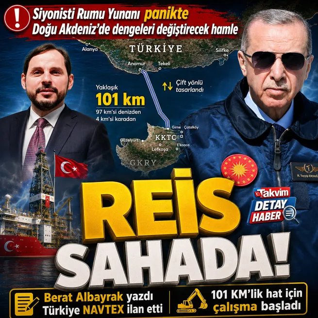 Türkiye’den Doğu Akdeniz’de stratejik adım: Oruç Reis KKTC doğal gaz hattının güzergâhını araştıracak