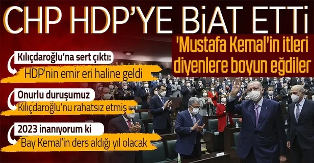 Başkan Erdoğan AK Parti Grup Toplantısı’nda konuştu: CHP, HDP’ye biat etti boyun eğdi!