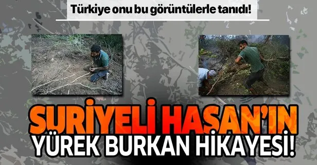 İzmir’deki orman yangını için avuçlarıyla toprak toplayan Suriyeli Hasan gündeme damga vurmuştu! İşte yürek burkan hikayesi!