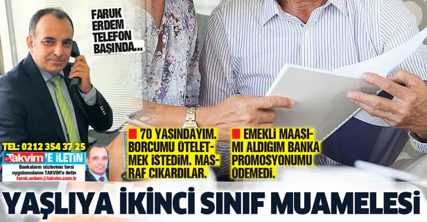 Özel bankalar yaşlılara ikinci sınıf müşteri muamelesi yapıyor